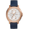 Horlogeband Fossil ES3832 Leder Blauw 18mm